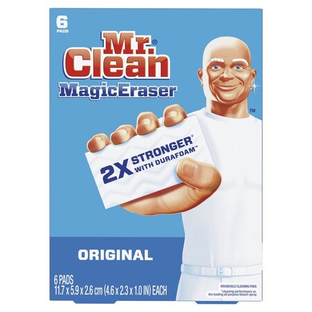 Mr. Clean ERASER SPONGE 6PK WHT 79009
